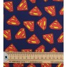 Tela de patchwork logo Superman azul