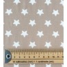 Viyela estampada estrellas camel/blanco - 2