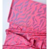Tela elástica para ropa de deporte rosa iridiscente