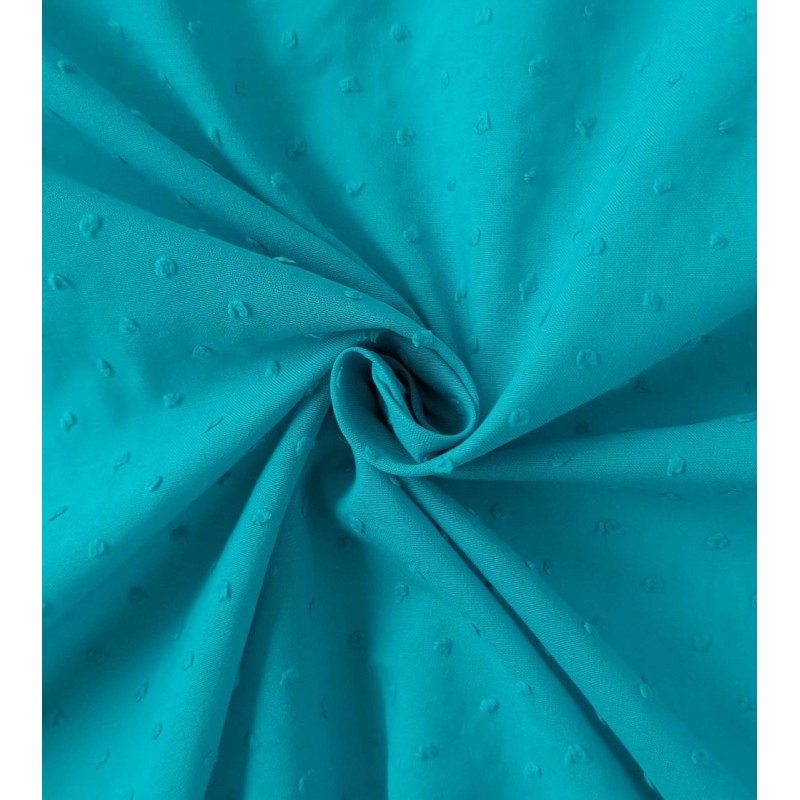 Tela plumeti turquesa