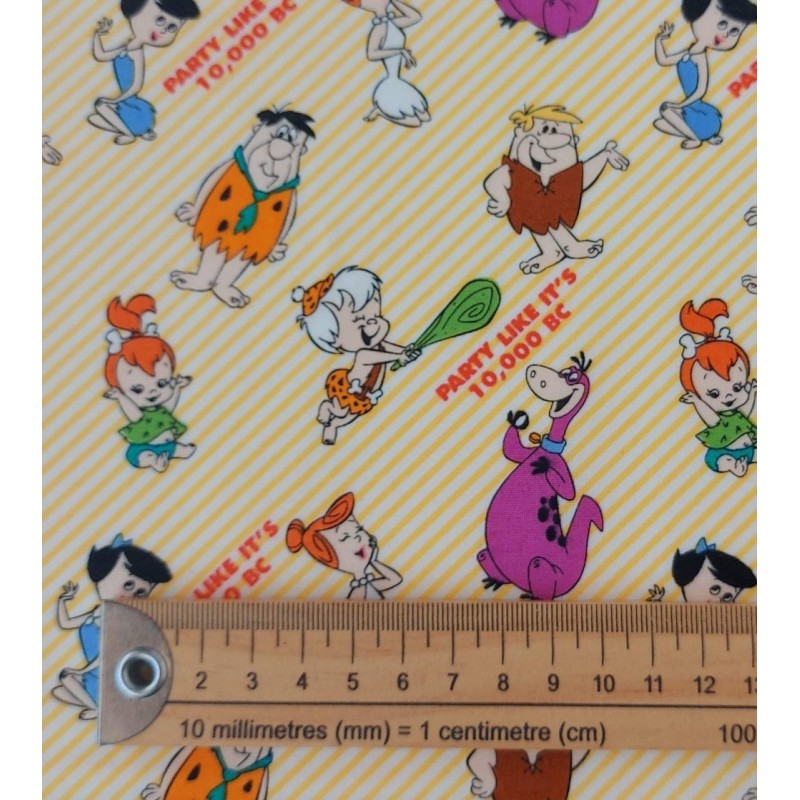 Tela de patchwork Los Picapiedra Party