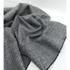 Tela de 100% lana escocesa tweed espiga negro - 2