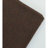 Tela de 100% lana escocesa tweed espiga marrón/negro