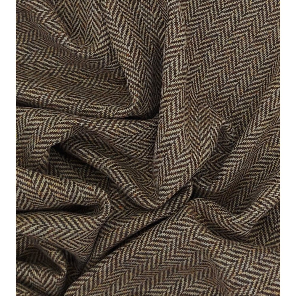 Tela De 100 Lana Escocesa Tweed Espiga Beis tela-de-100-lana-escocesa-tweed-espiga-beis