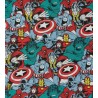 Tela de patchwork superheroes