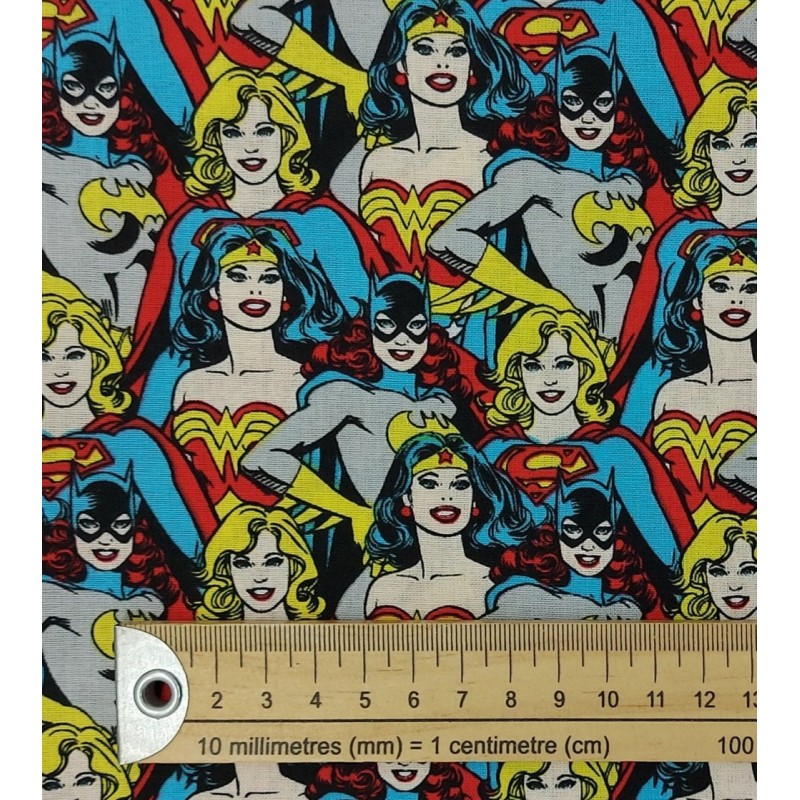 Tela de patchwork DC comics heroínas