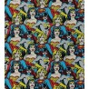 Tela de patchwork DC comics heroínas - 2