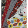 Pack de 7 retales patchwork americano licencias - 2