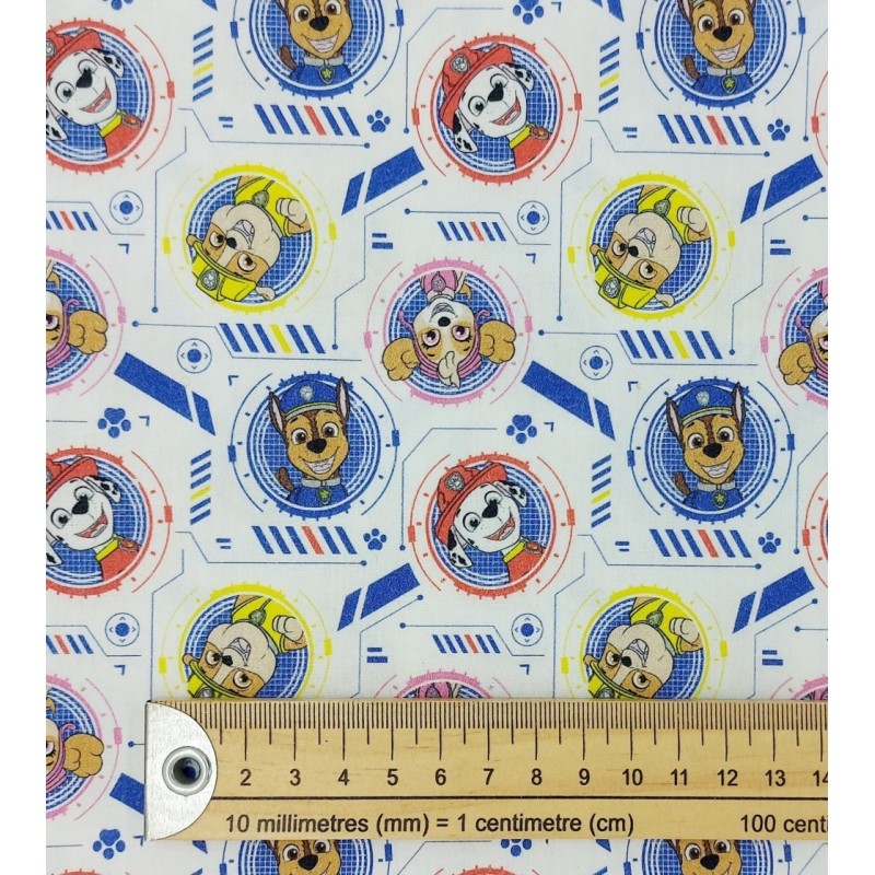 Tela de algodón La Patrulla Canina