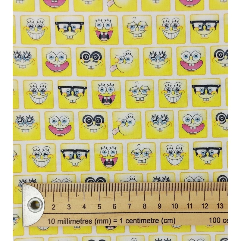 Tela de algodón Bob Esponja