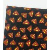 Tela patchwork logo Superman negro