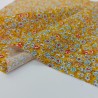 Viscosa floral mostaza/multicolor - últimos 2 m