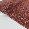 Viscosa floral - marrón/naranja - últimos 2 m