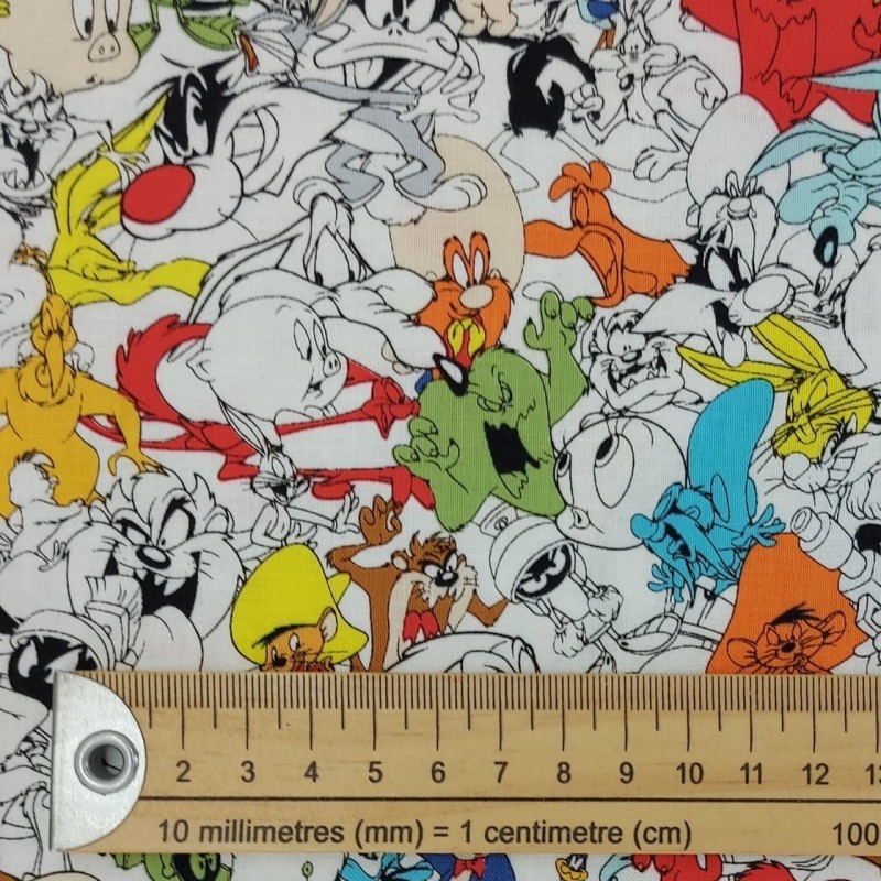 Tela patchwork americano Looney Tunes