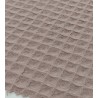 Tela waffle piqué rosa maquillaje