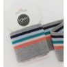 Puño de punto gris multi