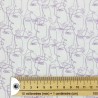 Retal 40cm tela de algodón - caras - 2