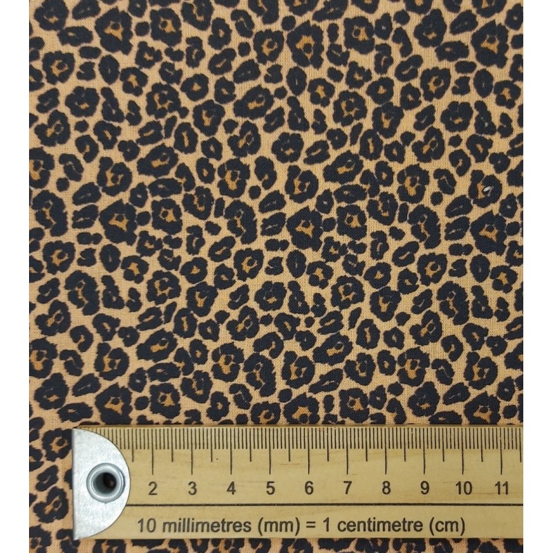 Retal 50cm Tela de algodón animal print / leopardo
