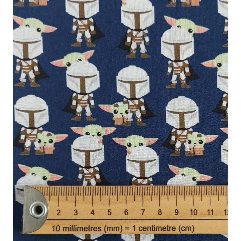 Tela patchwork Star Wars Baby Yoda kawaii