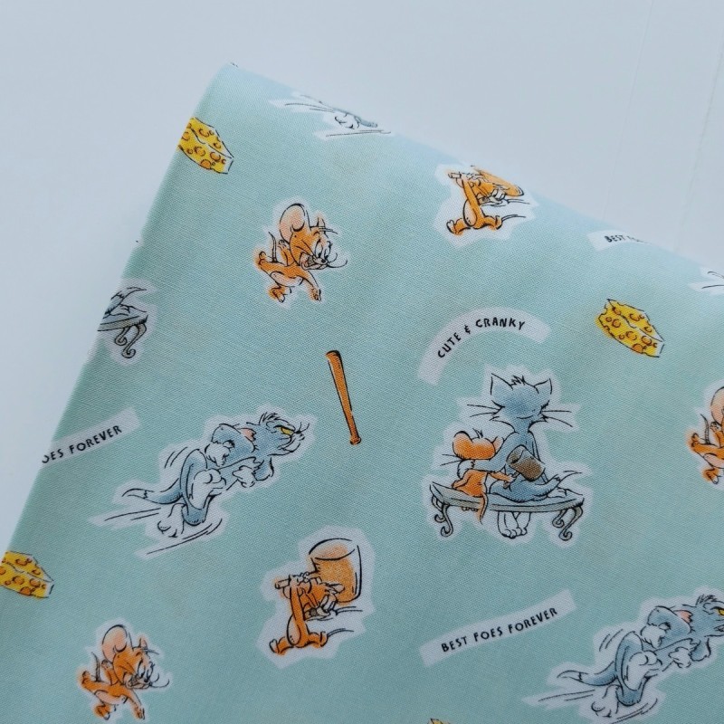 Tela de patchwork Tom&Jerry Cute&Cranky