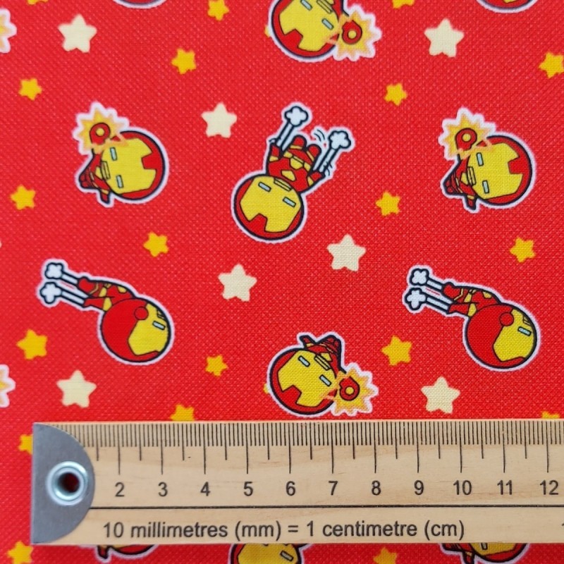 Tela patchwork Ironman kawaii