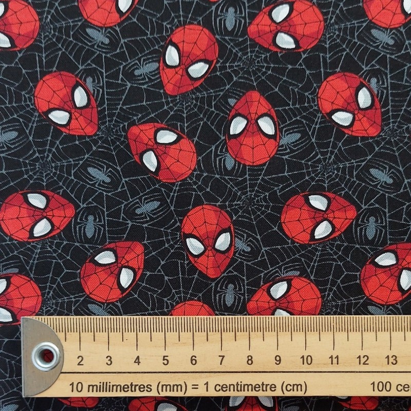 Tela de patchwork Marvel Spiderman máscara