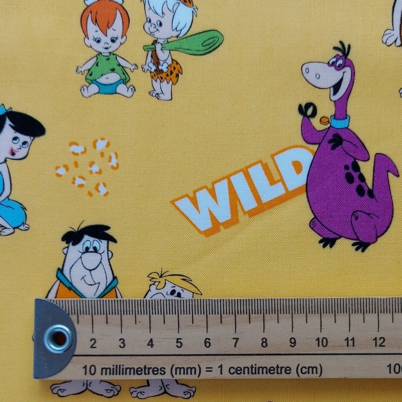 Tela de patchwork Los Picapiedra Wild Rock'n