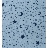 Viyela algodón orgánico estrellas/celeste - 2