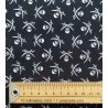 Tela de algodón bandera pirata negro