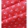 Tela de algodón bandera pirata rojo