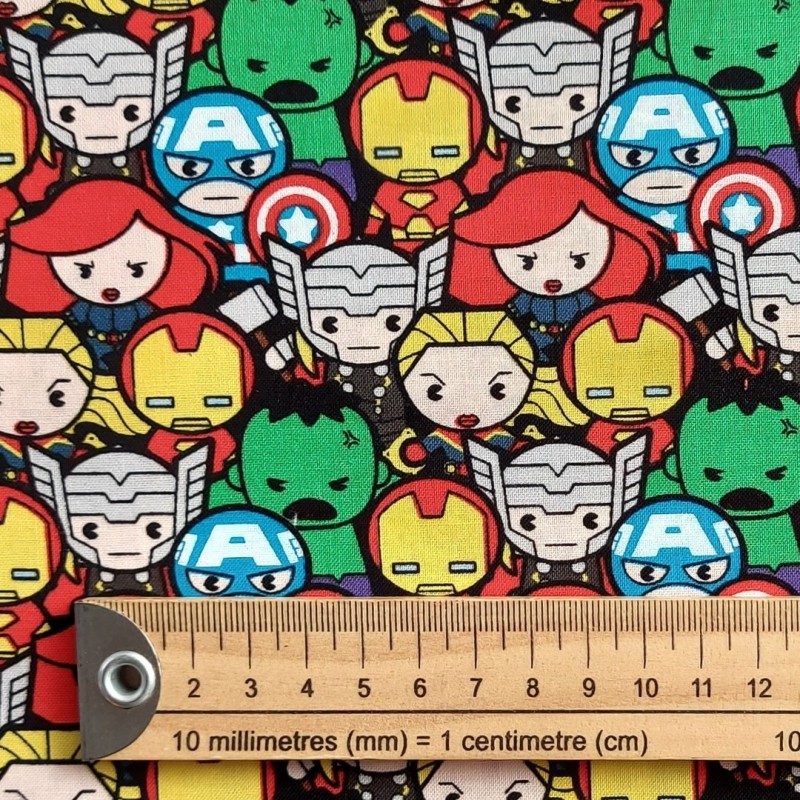 Tela patchwork Marvel mini kawaii