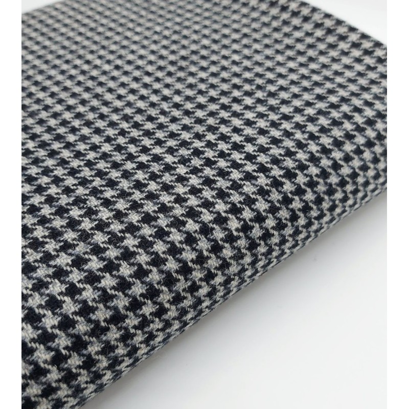 Retal 1,35 m 100% lana escocesa tweed pata de gallo