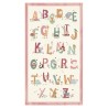 Panel Animal Alphabet rosa