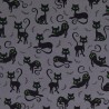 Tela de patchwork Trick or Treat - gatos
