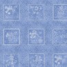 Tela patchwork Roly Poly Snowmen panel azul - 2