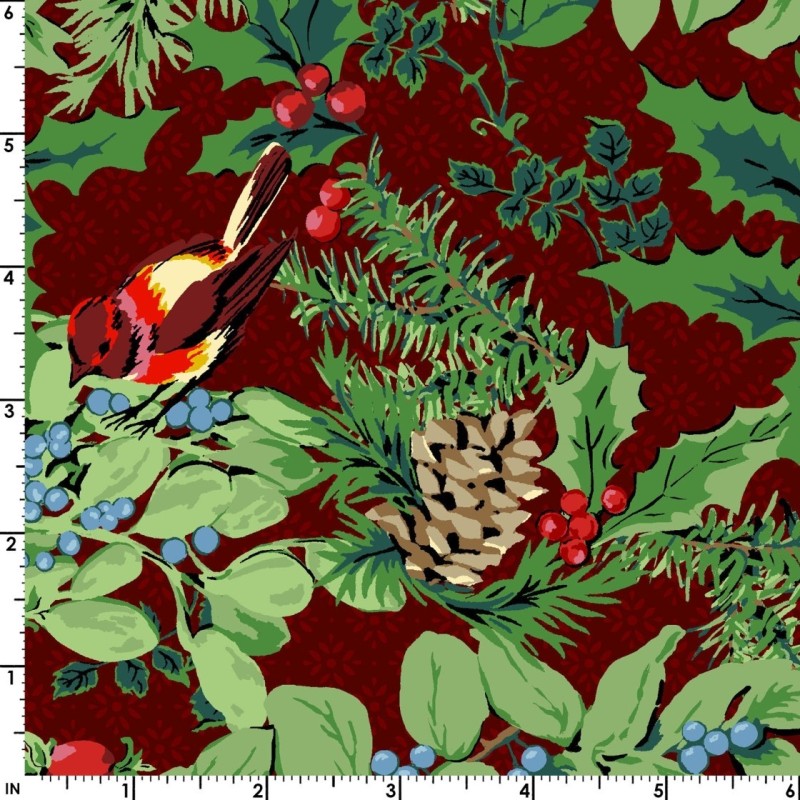Tela patchwork Joyful - pájaros