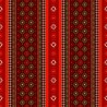 Tela patchwork Joyful rojo/dorado