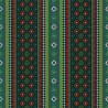 Tela patchwork Joyful verde/dorado