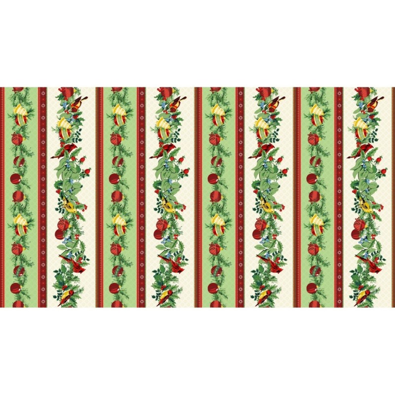 Tela patchwork Joyful guirlandas