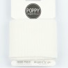 Puño de punto blanco marfil