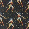 Tela de patchwork Wonder Woman Lasso of Truth negro - 2
