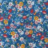 Algodón flores silvestres azul