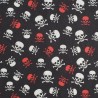 Tela de algodón estampado calaveras - 2