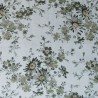 Tela patchwork japonés YUWA flores verde - 2