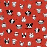 Patchwork Bow wow wow - push pups rojo