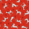 Patchwork Bow wow wow - faithful friend rojo