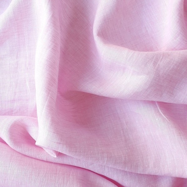 Tela de lino 100% rosa