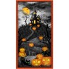 Patchwork Trick or treat - panel Haunted house