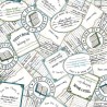 Tela americana Readerville: Book labels