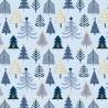 Tela americana Christmas Shimmer - abetos